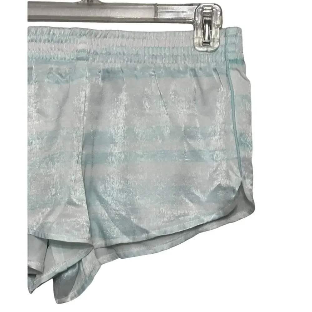 Splendid Running Shorts Stripes Pull On Elastic Waist Blue White Women's XS NWOT